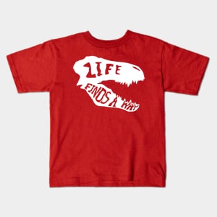 Life finds a way v2 Kids T-Shirt
